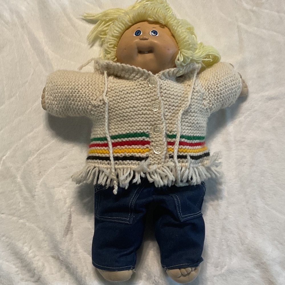 82 cabbage patch doll Hudson’s bay style coat